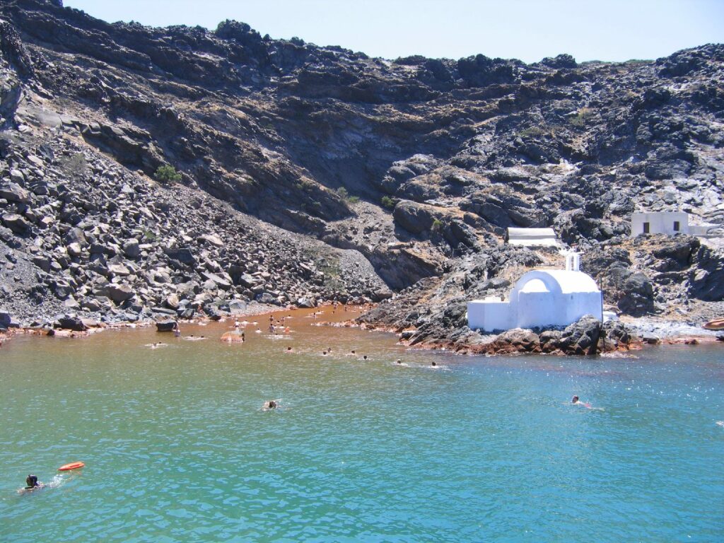 Aguas termales de santorini