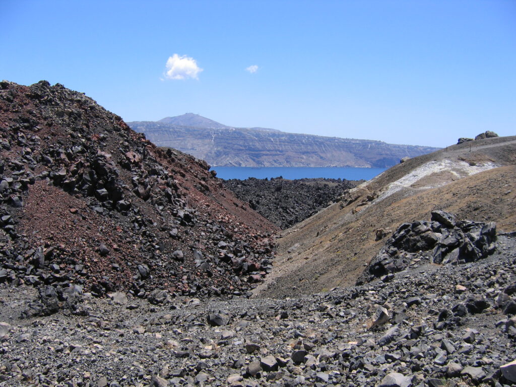 Los volcanes de Santorini

