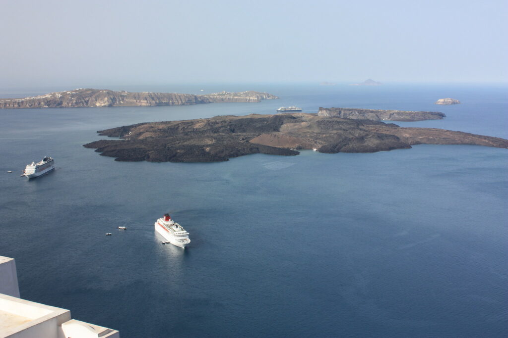Terremoto ¿Escala de cruceros en Santorini?